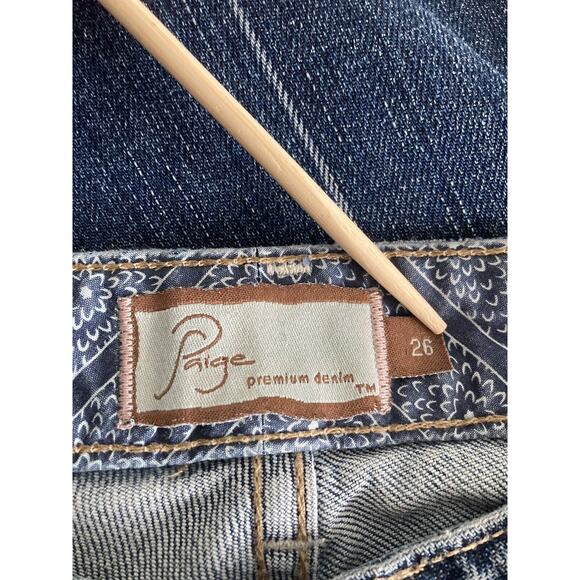 Paige Womens Premium Denim Laurel Canyon Jeans Embroidered Pockets Size 26 - Picture 8 of 14